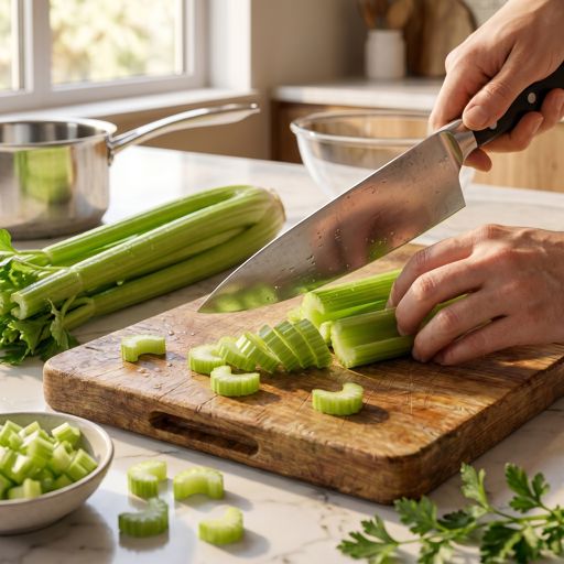Sliced celery
