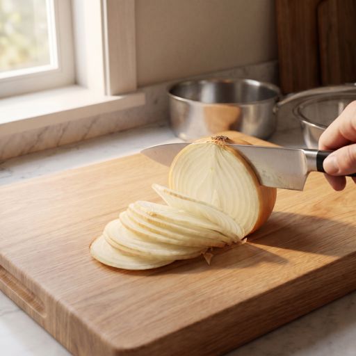 Thinly Sliced yellow onion