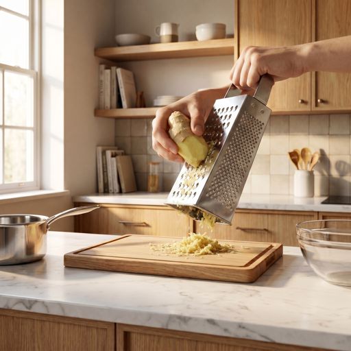 Grated fresh ginger