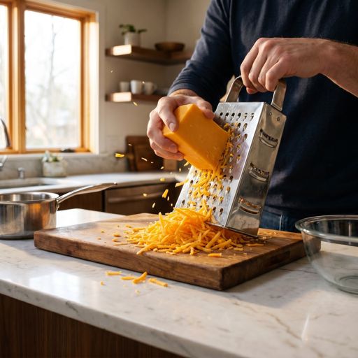 Shredded sharp cheddar cheese