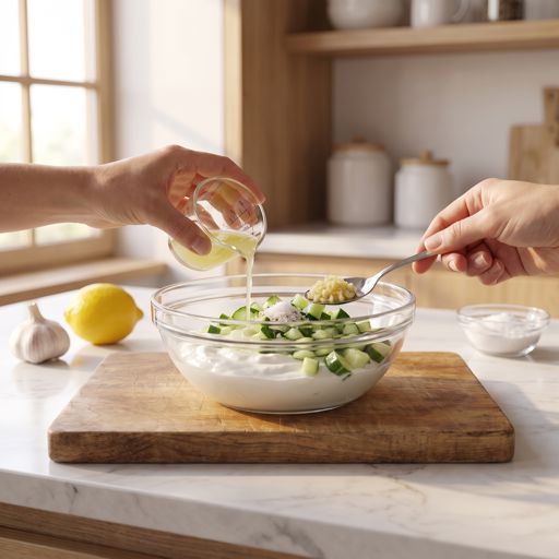 Step 1: Make the Yogurt Sauce