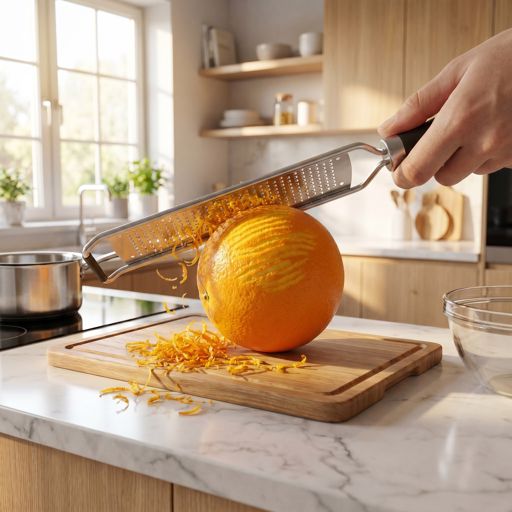 Zested orange