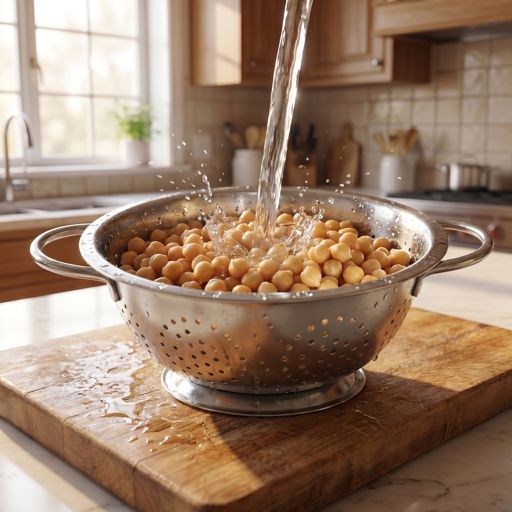 Rinsed chickpeas