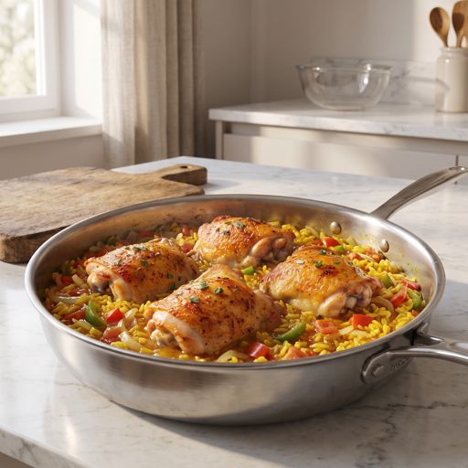 Step 11a: Cook the Rice and Chicken Together