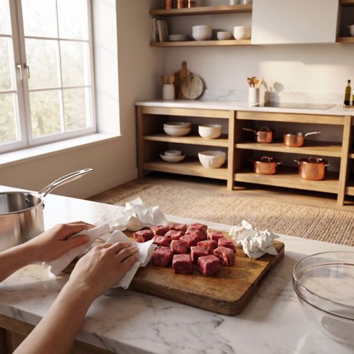 Step 1a: Season and Coat the Beef