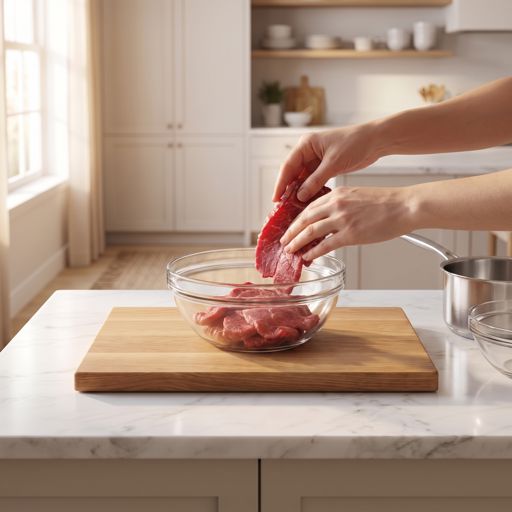Step 1a: Marinate the Beef