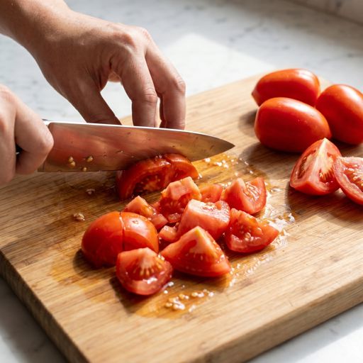 Roughly Chopped Roma tomato