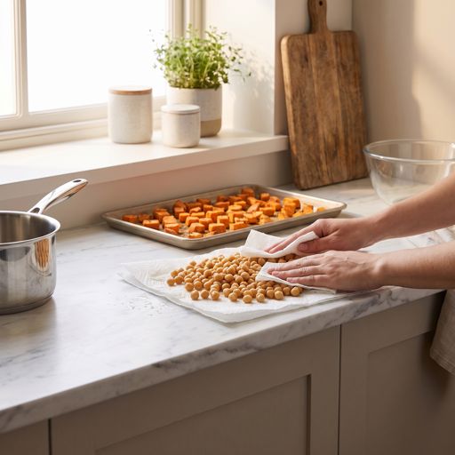 Step 3a: Season Chickpeas
