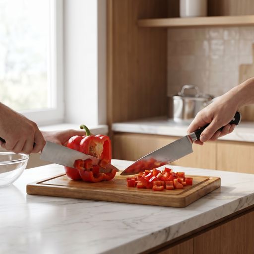 Diced red bell pepper