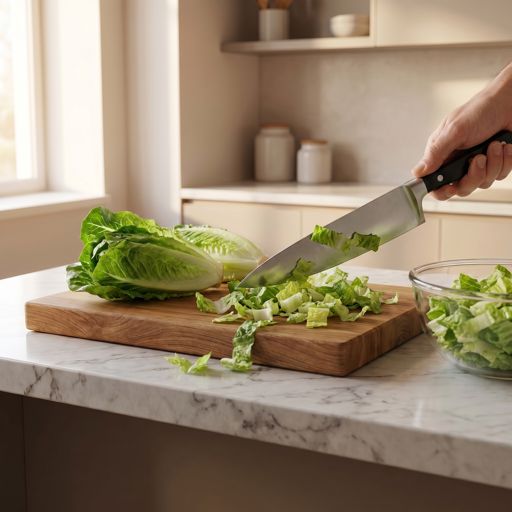 Roughly Chopped romaine lettuce hearts