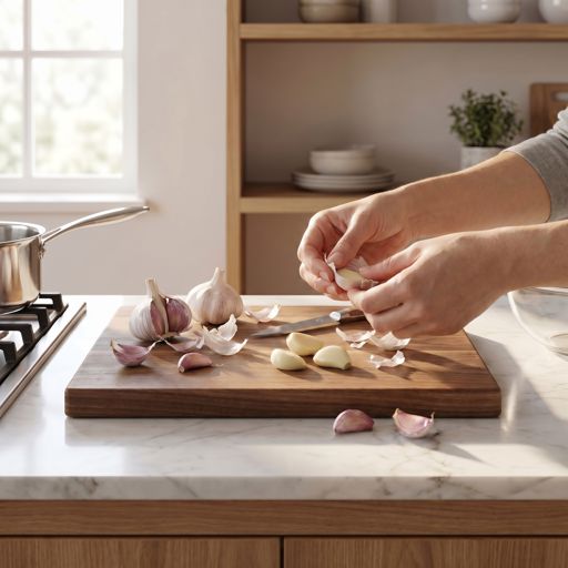 Peeled garlic