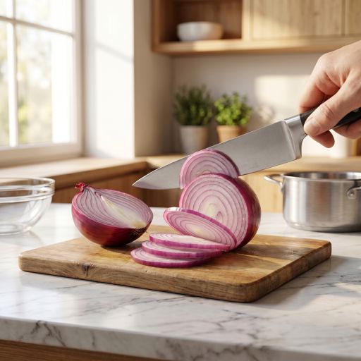 Thinly Sliced red onion