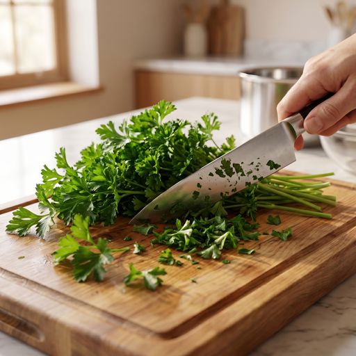 Roughly Chopped fresh parsley