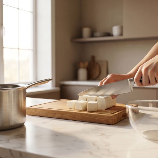 Cubed silken tofu
