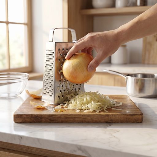Finely Grated yellow onion