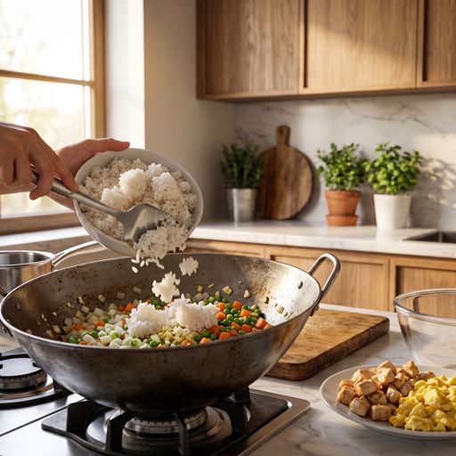 Step 7a: Fry the Rice