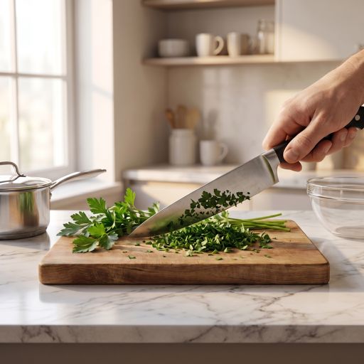 Chopped fresh flat-leaf parsley