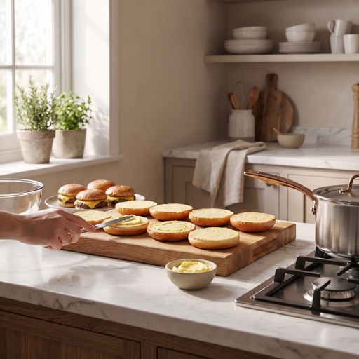 Step 9a: Toast the Buns