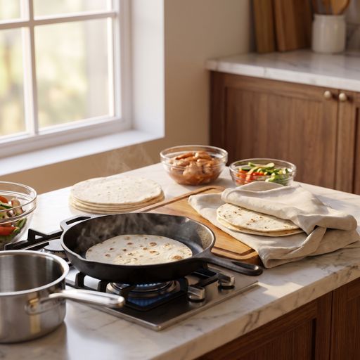 Step 4: Warm the Tortillas
