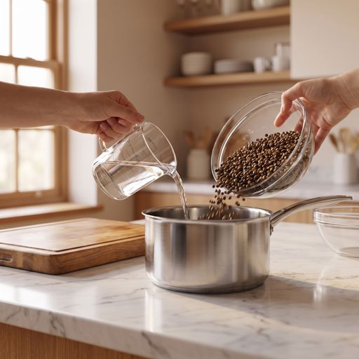 Step 1a: Par-Cook the Lentils