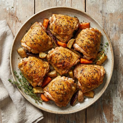 Crispy Baked Chicken Thighs