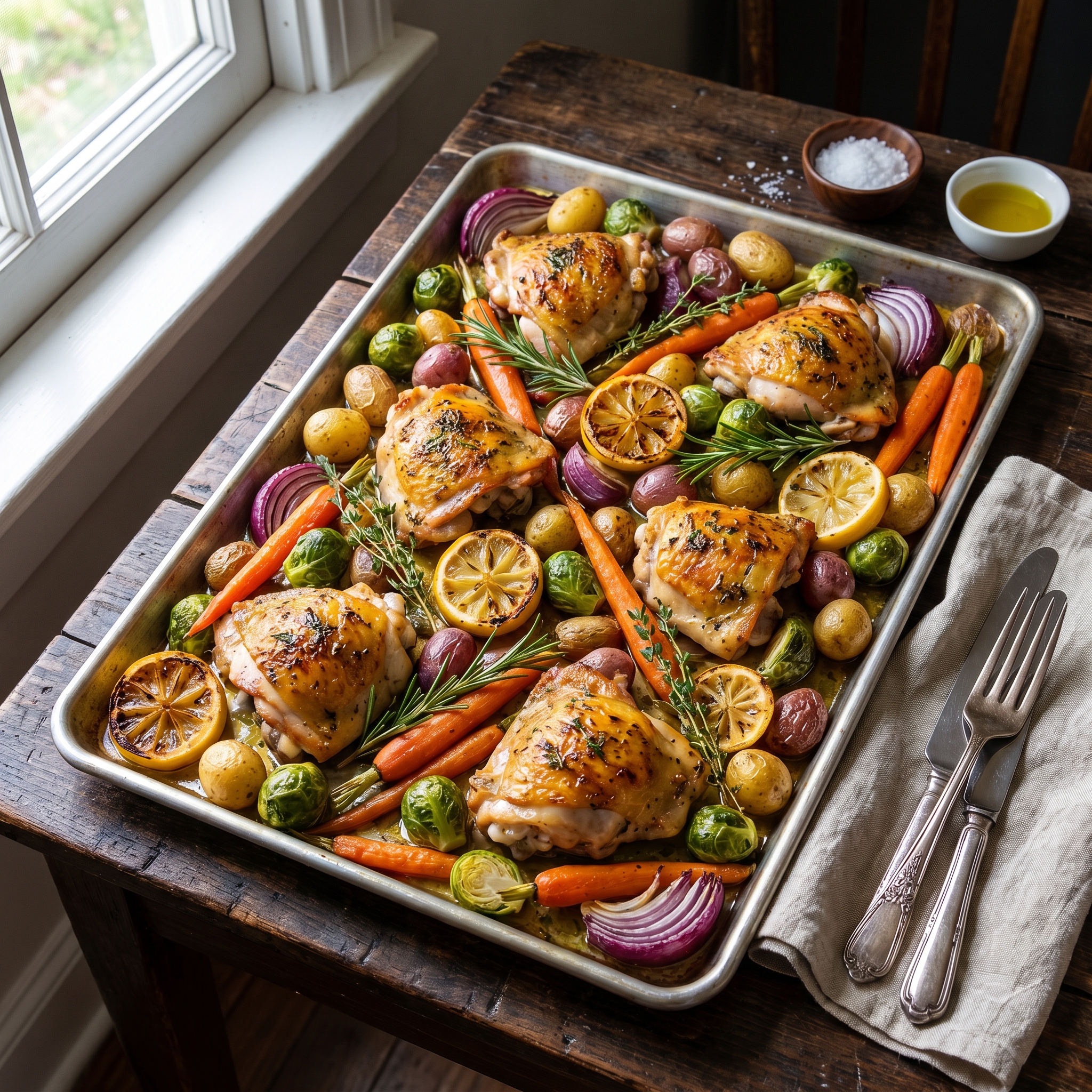 Sheet Pan Lemon Herb Chicken