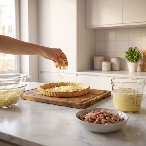 Step 15: Assemble the Quiche