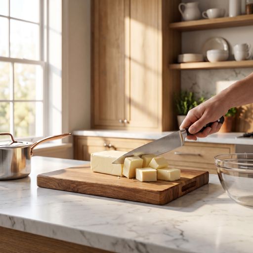 Cubed unsalted butter