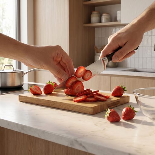 Sliced strawberry