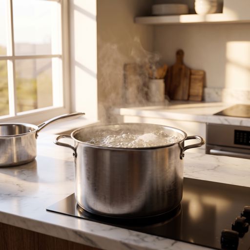 Step 1: Bring pasta water to a boil