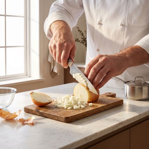 Diced yellow onion