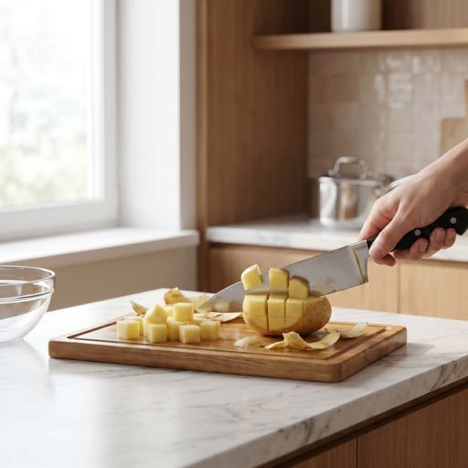 Diced Yukon Gold potato