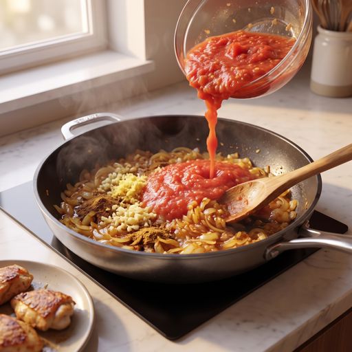 Step 4a: Simmer the Tomato Sauce
