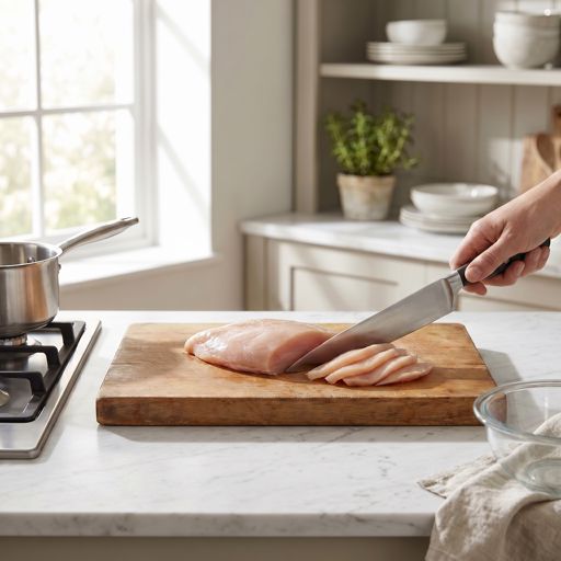 Thinly Sliced boneless skinless chicken breast