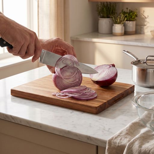 Thinly Sliced red onion