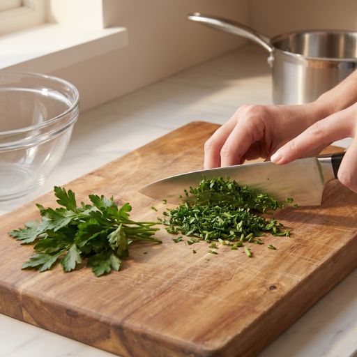 Finely Chopped fresh flat-leaf parsley
