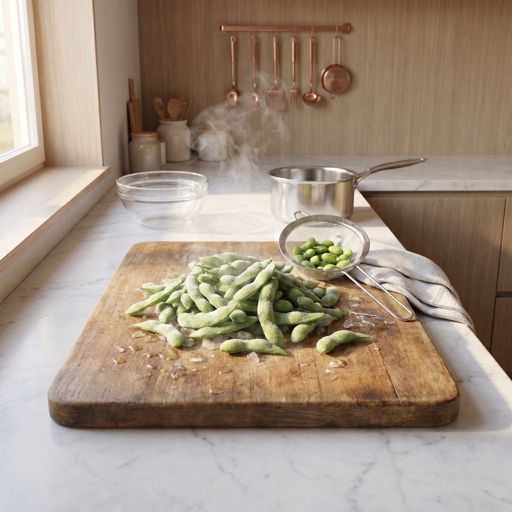 Thawed edamame