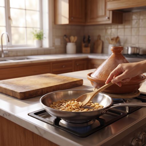 Step 7a: Toast the Almonds