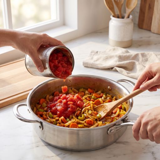 Step 6: Add tomatoes