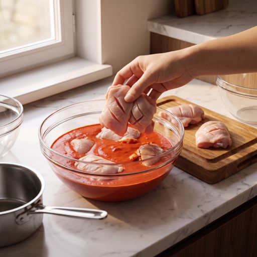 Step 3a: Marinate the Chicken
