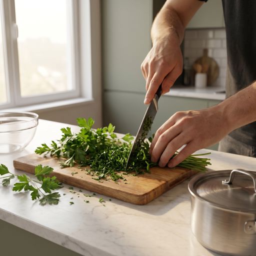 Chopped fresh flat-leaf parsley
