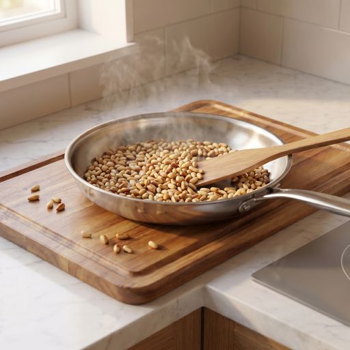 Toasted pine nuts