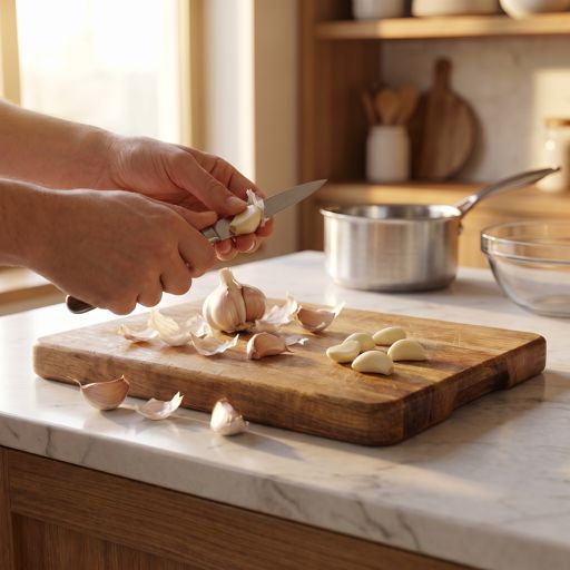 Peeled garlic