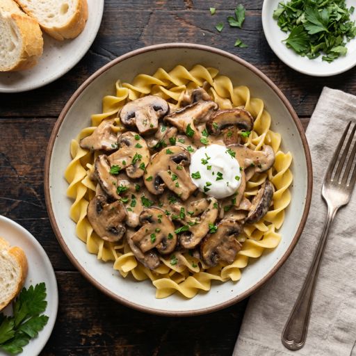 Mushroom Stroganoff