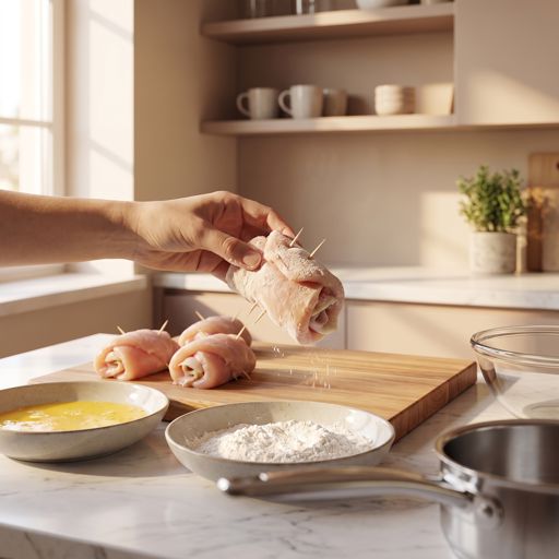 Step 6a: Bread the Chicken