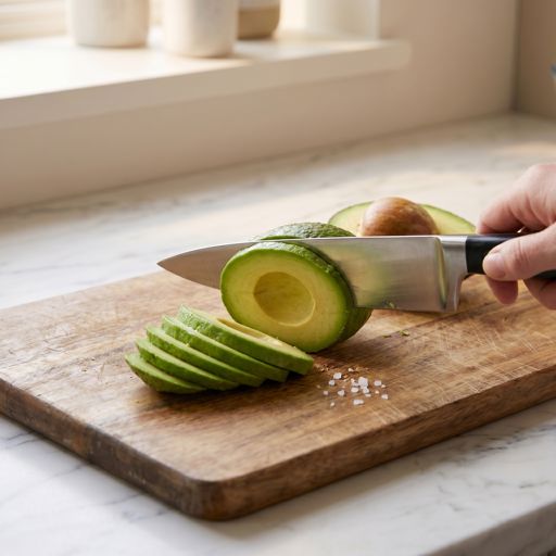 Sliced avocado