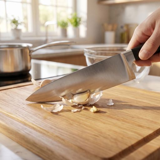 Smashed garlic