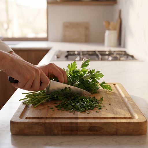 Chopped fresh flat-leaf parsley