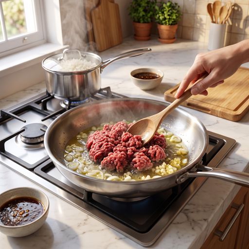 Step 6a: Brown the Beef