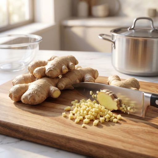 Minced fresh ginger